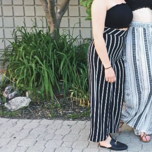 H&M striped navy flare pant - Picture 10 of 10